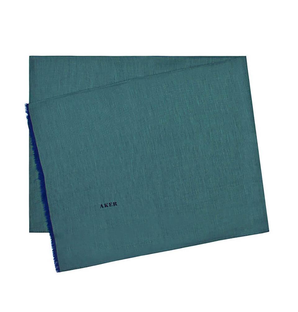Aker Shawl Teal Aker Silk Cotton Thin Summer Hijab Shawl #7070-451