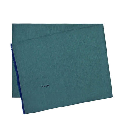 Aker Shawl Teal Aker Silk Cotton Thin Summer Hijab Shawl #7070-451