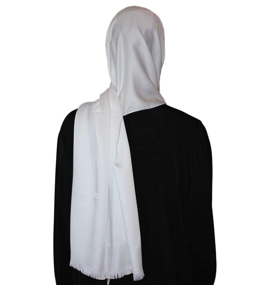 Aker Shawl Aker Solid Shawl 1002SLK-913 White - Modefa 