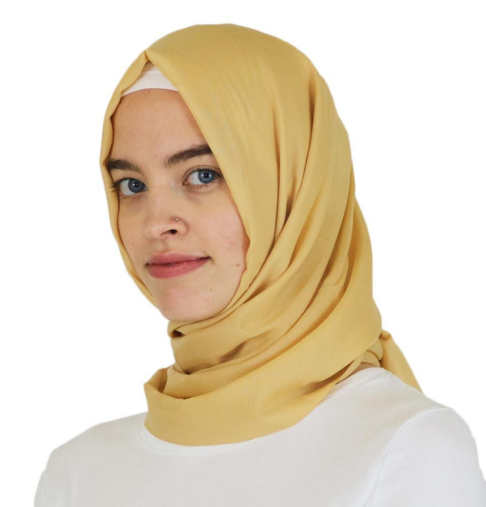Aker Shawl Aker Ince Hijab Shawl #361 Yellow - Modefa 