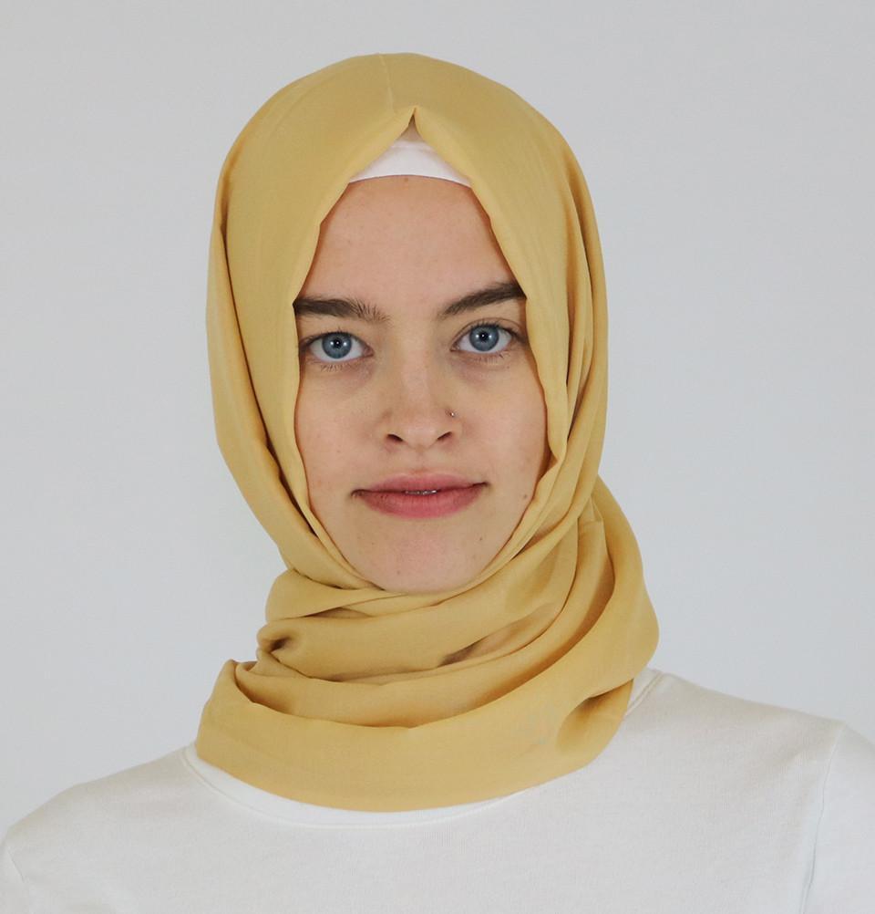 Aker Shawl Aker Ince Hijab Shawl #361 Yellow - Modefa 