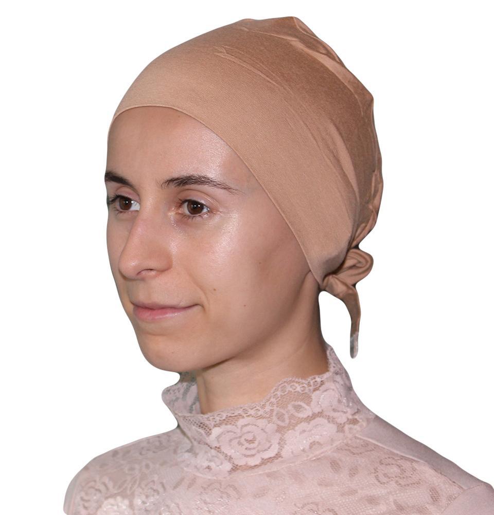 Aker Underscarf Aker Plain Hijab Bonnet Underscarf - Golden Beige - Modefa 