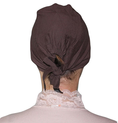 Aker Underscarf Aker Plain Hijab Bonnet Underscarf - Dark Brown - Modefa 