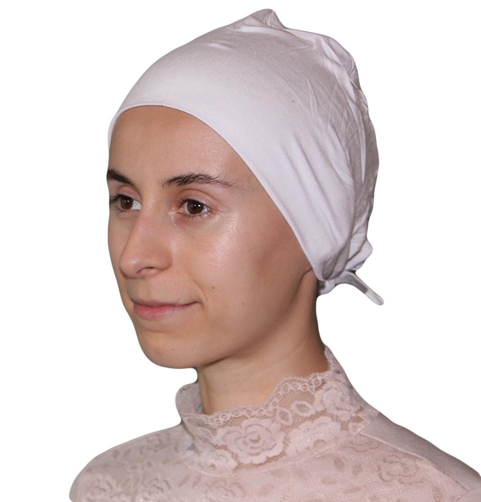 Aker Underscarf Aker Plain Hijab Bonnet Underscarf - White - Modefa 