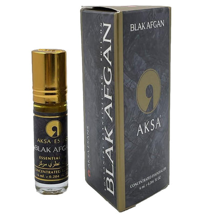 Aksa Perfume Aksa Concentrated Essential Oil Rollerball Perfume - 6ml - Blak Afgan