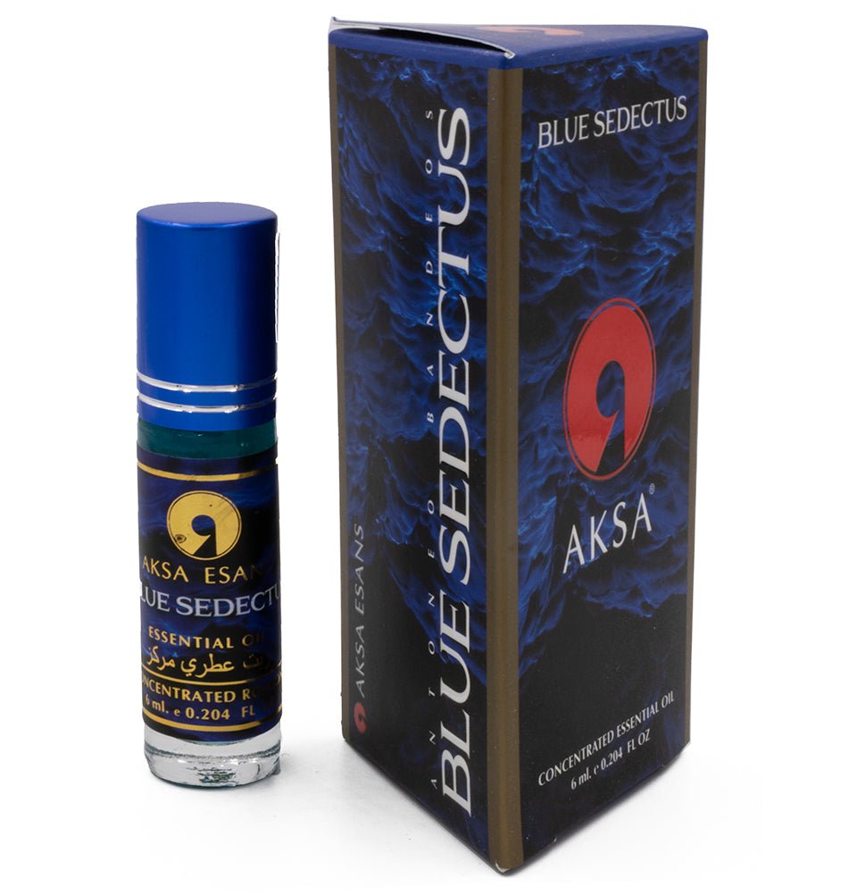 Aksa Perfume Aksa Concentrated Essential Oil Rollerball Perfume - 6ml - Blue Sedectus