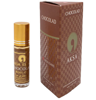 Aksa Perfume Aksa Concentrated Essential Oil Rollerball Perfume - 6ml - Chocolad