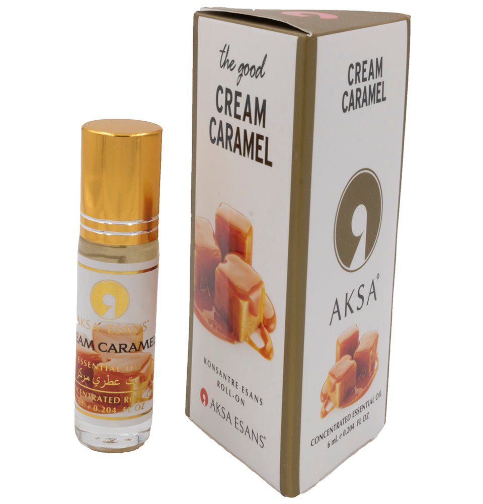 Aksa Concentrated Essential Oil Rollerball Perfume - 6ml - Cream Caram