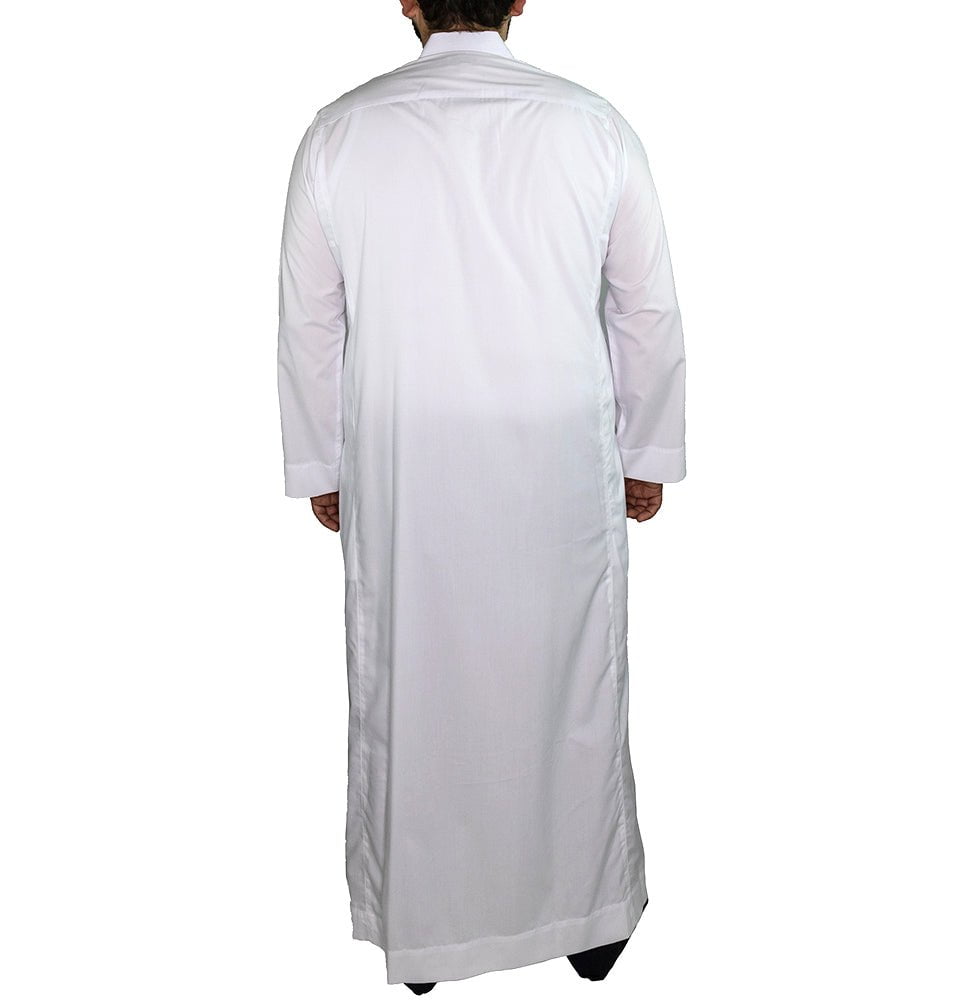 Al-Haramain Thobe Men's Full Length Long Sleeve Islamic Thobe - White