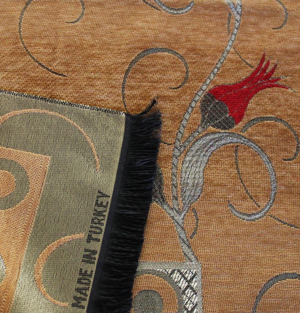 Altinoluk Prayer Rug Chenille Tulip Thin Woven Prayer Mat Brown & Red - Modefa 