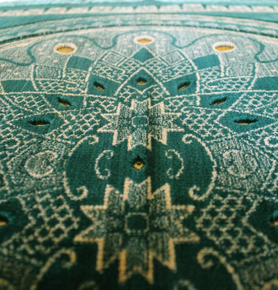 Altinoluk Prayer Rug Plush Green Arches Prayer Rug - WIDE -  21362 - Modefa 