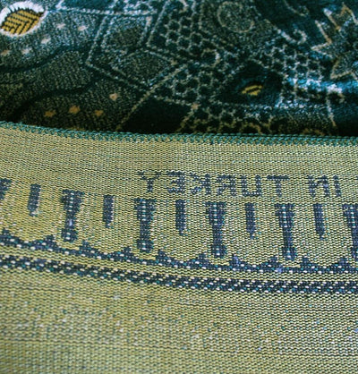 Altinoluk Prayer Rug Plush Green Arches Prayer Rug - WIDE -  21362 - Modefa 