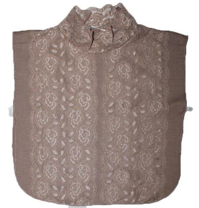 Arancia Neck cover Taupe Brown Arancia Lace Dickey Modest Neck Cover - Taupe Brown