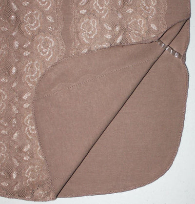 Arancia Neck cover Taupe Brown Arancia Lace Dickey Modest Neck Cover - Taupe Brown