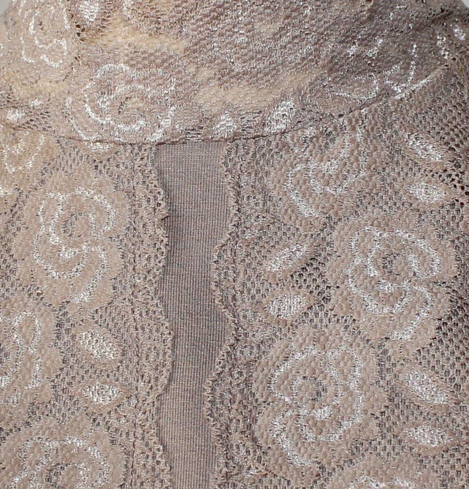 Arancia Neck cover Taupe Brown Arancia Lace Dickey Modest Neck Cover - Taupe Brown