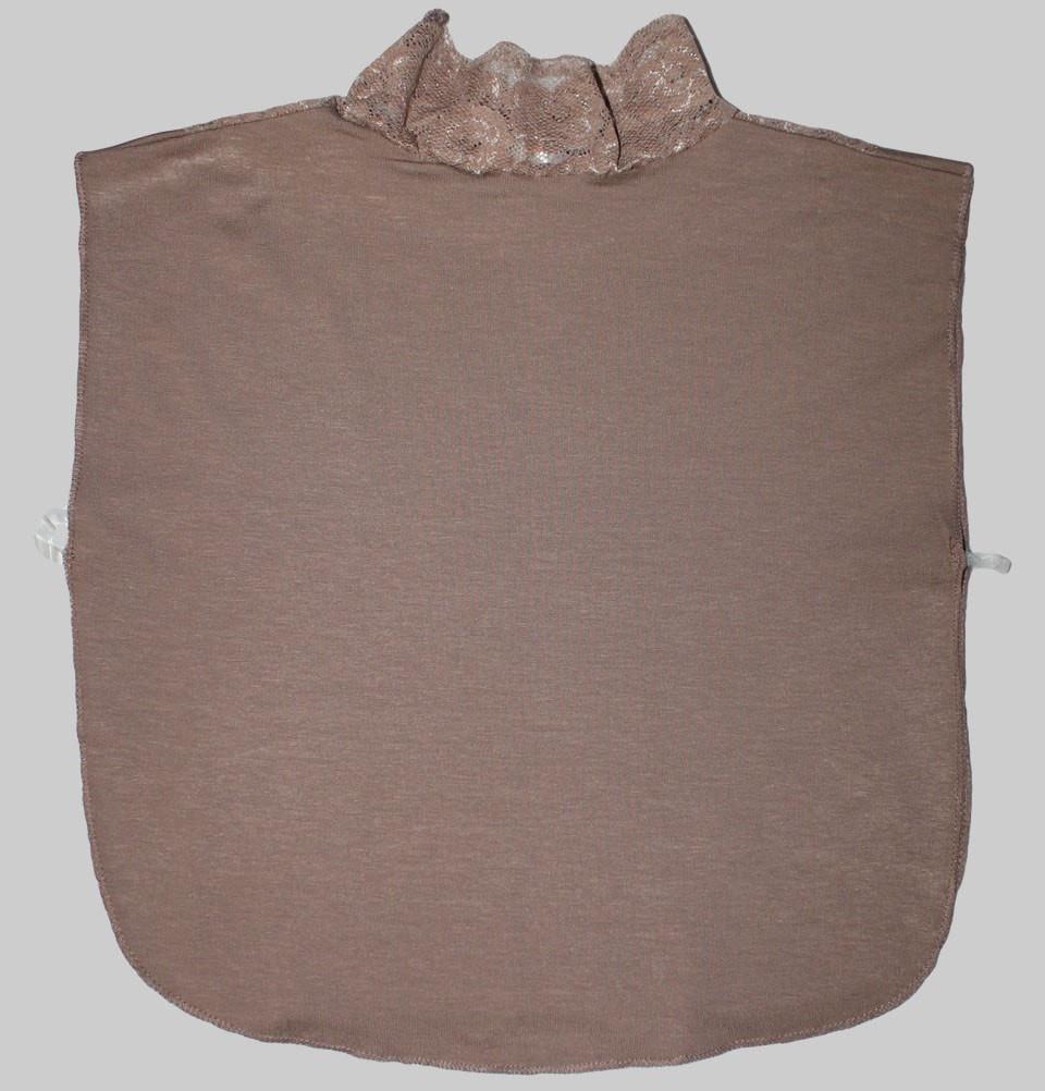 Arancia Neck cover Taupe Brown Arancia Lace Dickey Modest Neck Cover - Taupe Brown
