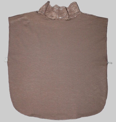 Arancia Neck cover Taupe Brown Arancia Lace Dickey Modest Neck Cover - Taupe Brown