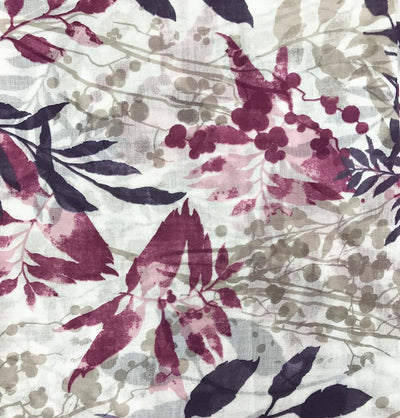 Armine Gold Cotton Hijab Shawls Floral 077-020