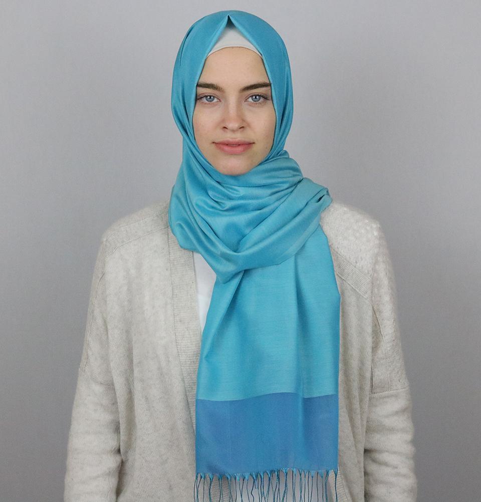 Armine Trend Taffeta Hijab Shawl Turquoise