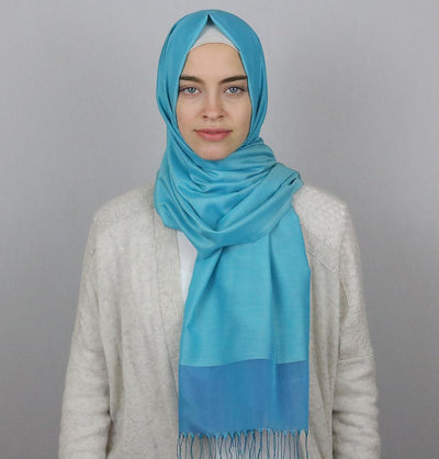 Armine Trend Taffeta Hijab Shawl Turquoise