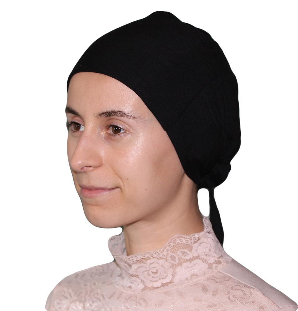 Armine Jersey Hijab Bonnet Underscarf - Black