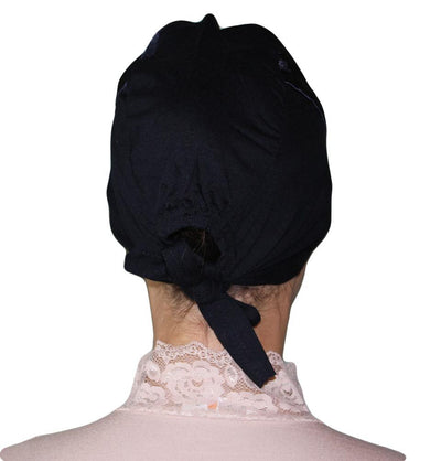 Armine Satin Hijab Bonnet Underscarf - Midnight Blue