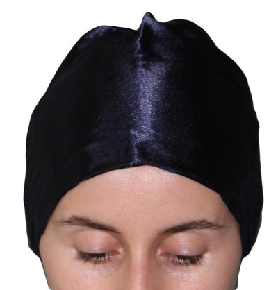 Armine Satin Hijab Bonnet Underscarf - Midnight Blue