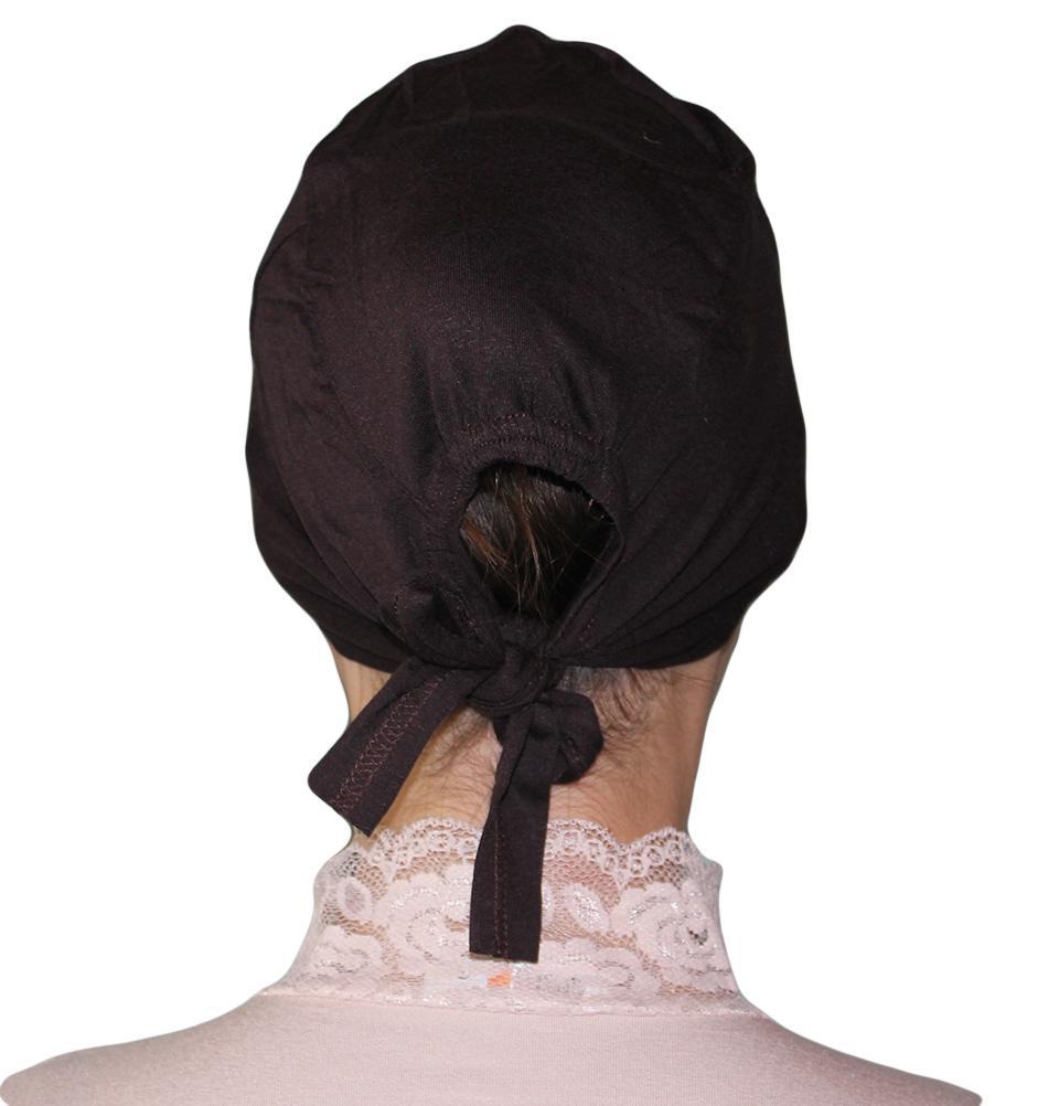 Armine Jersey Hijab Bonnet Underscarf - Dark Brown