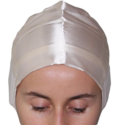 Armine Underscarf Ivory Armine Satin Hijab Bonnet Underscarf - Ivory