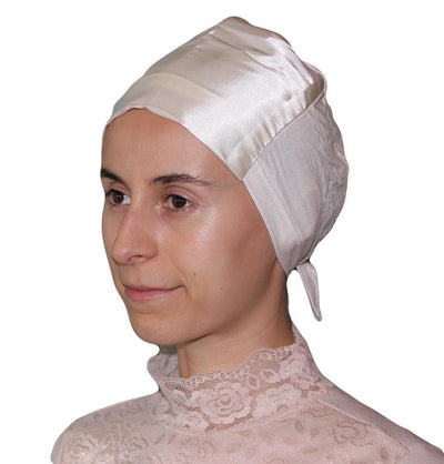 Armine Underscarf Ivory Armine Satin Hijab Bonnet Underscarf - Ivory