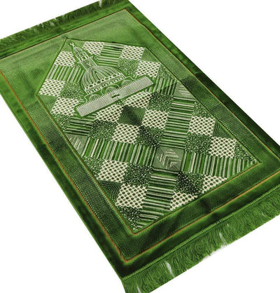 Lux Plush Regal Prayer Rug Green