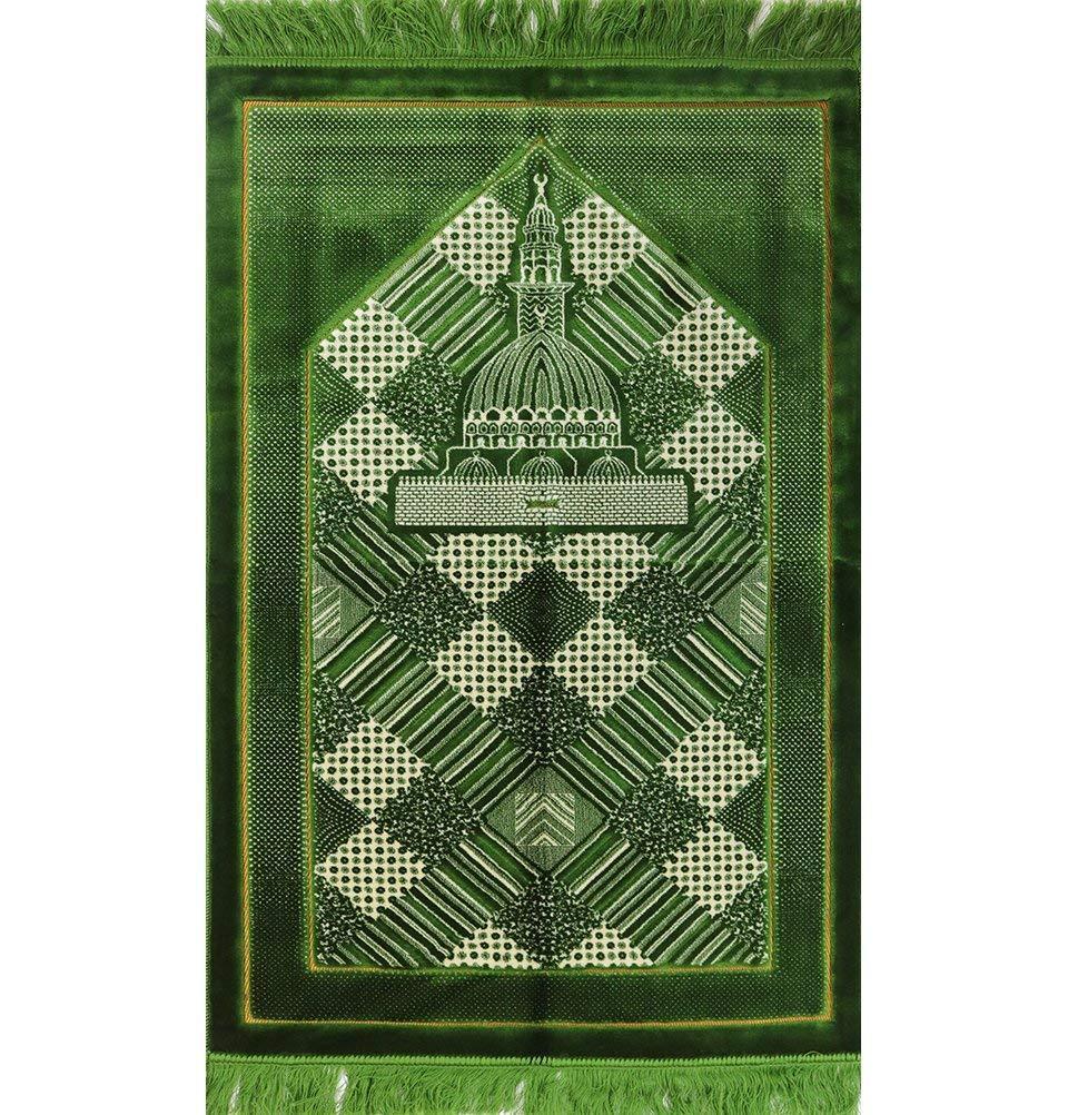 Lux Plush Regal Prayer Rug Green
