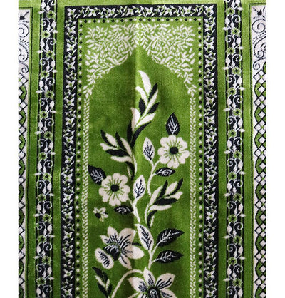 Wide 5 Person Masjid Prayer Rug Dark Green