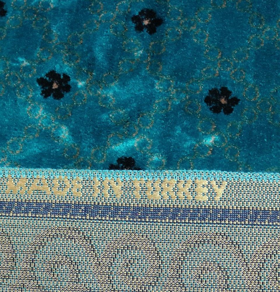Aydin Prayer Rug Wide 5 Person Masjid Prayer Rug Turquoise - Modefa 