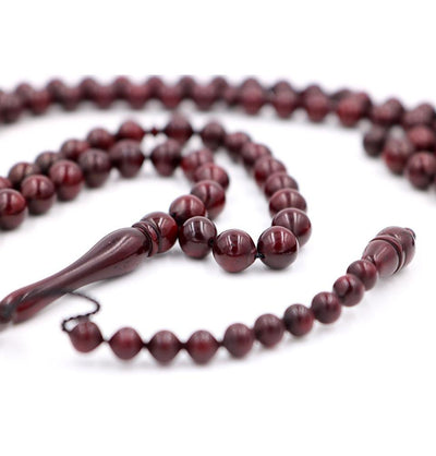 BasmalaBeads Tesbih BasmalaBeads African Black Wood 99 Count Prayer Beads