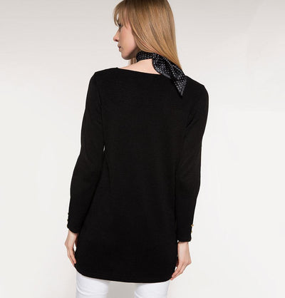 DeFacto Modest Knit Tunic G5196AZ Black