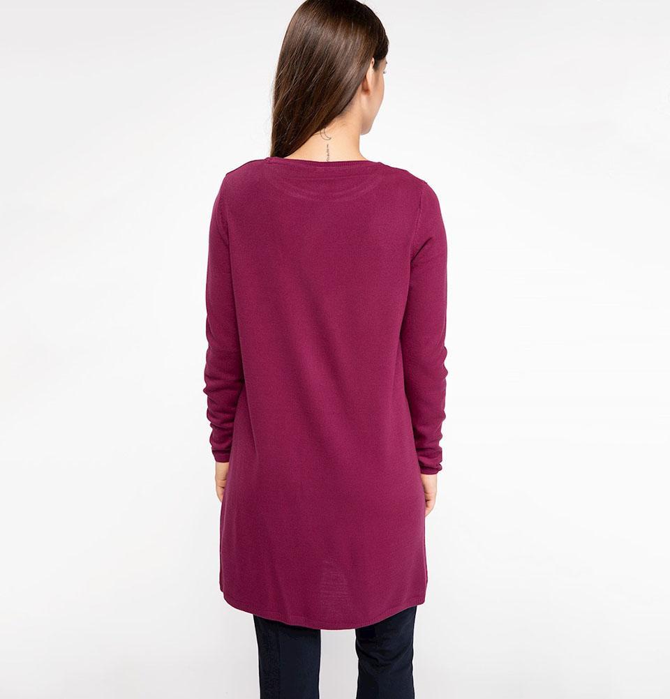 DeFacto Modest Knit Tunic H3431AZ Magenta