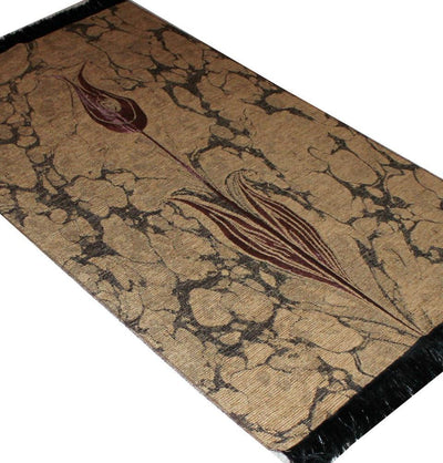 Ensar Prayer Rug Woven Chenille Turkish Ebru Tulip Prayer Mat 286 - Modefa 