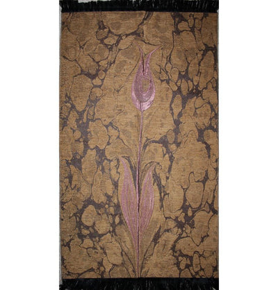 Ensar Prayer Rug Woven Chenille Turkish Ebru Tulip Prayer Mat 286 - Modefa 