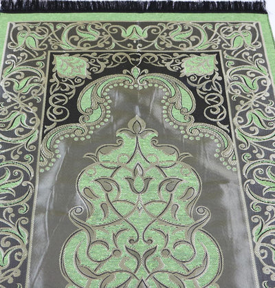 Ensar Prayer Rug Taffeta Prayer Mat - Green - Modefa 