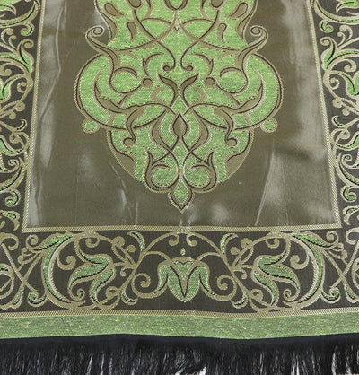 Ensar Prayer Rug Taffeta Prayer Mat - Green - Modefa 