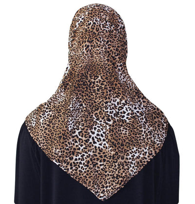Firdevs Practical Amira Hijab Leopard Beige/Brown