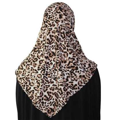 Firdevs Amirah hijab Firdevs Practical Scarf & Bonnet 020 Beige Leopard - Modefa 