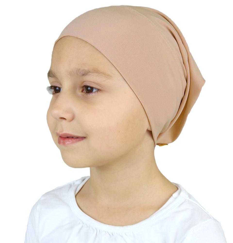 Firdevs Amirah hijab Beige Firdevs Girl's Practical Hijab Scarf & Bonnet Beige
