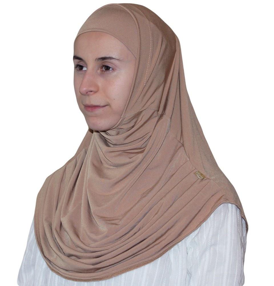 Firdevs Amirah hijab Firdevs Practical Scarf & Bonnet Camel - Modefa 