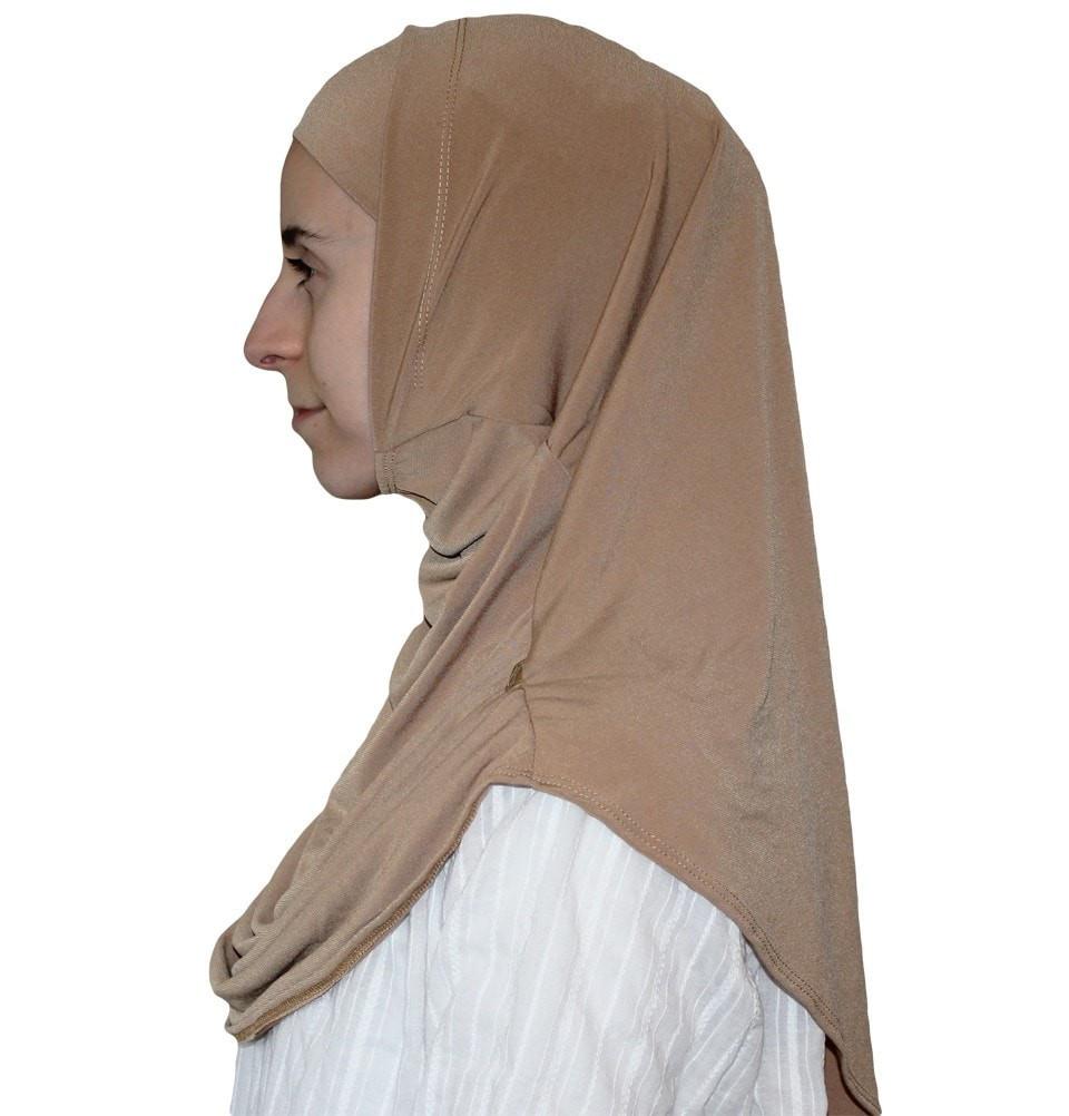 Firdevs Amirah hijab Firdevs Practical Scarf & Bonnet Camel - Modefa 