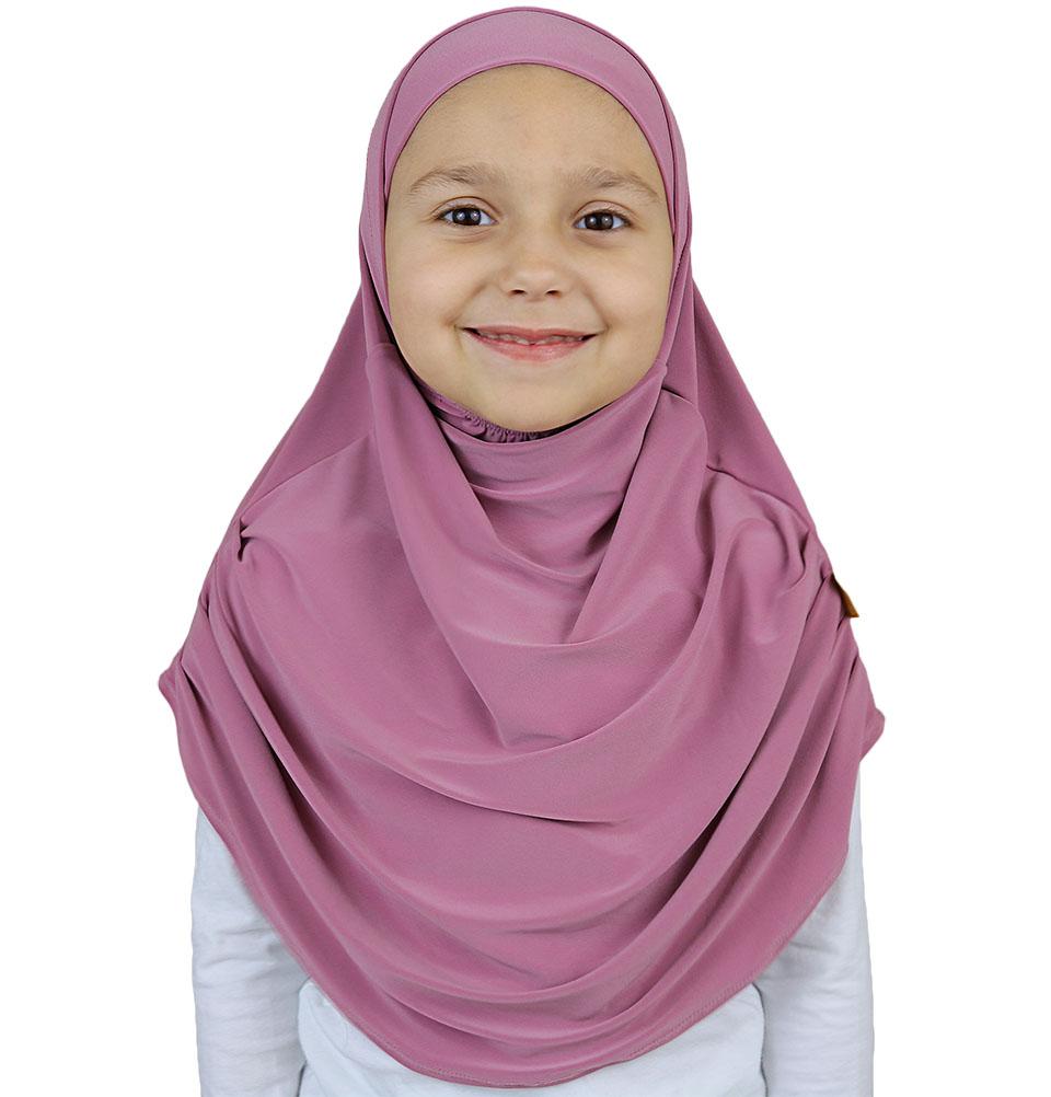Firdevs Amirah hijab Berry Pink Firdevs Girl's Practical Hijab Scarf & Bonnet Berry