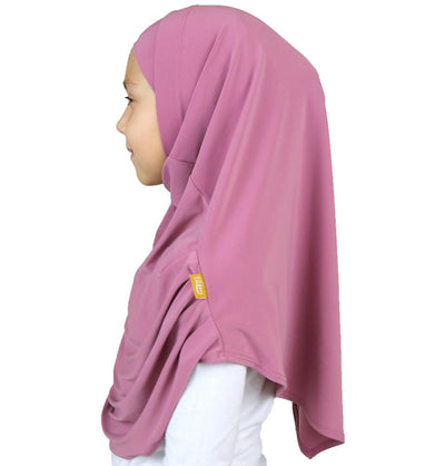 Firdevs Amirah hijab Berry Pink Firdevs Girl's Practical Hijab Scarf & Bonnet Berry