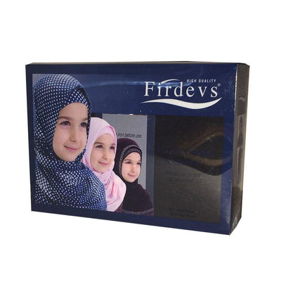 Firdevs Amirah hijab Black Firdevs Girl's Practical Hijab Scarf & Bonnet Black