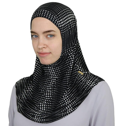Firdevs Amirah hijab Black Firdevs Practical Amira Hijab Diamond Sky - Black